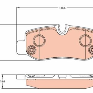 Kit de plaquettes de frein, frein à disque