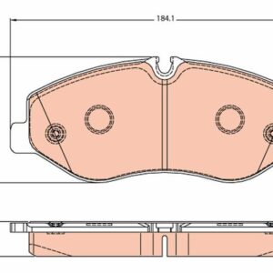 Kit de plaquettes de frein, frein à disque