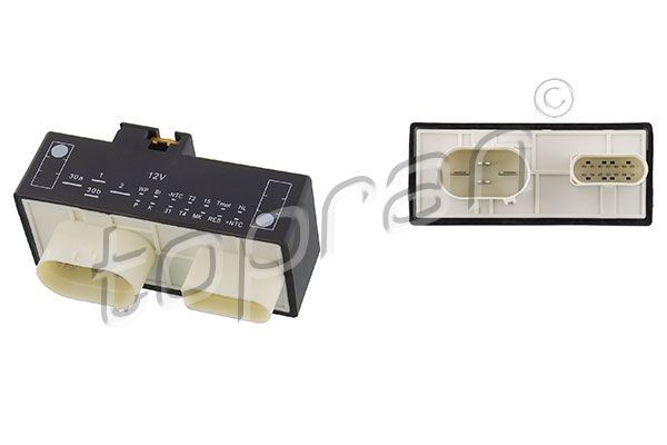 Commande, ventilateur électrique (refroidissement du moteur)