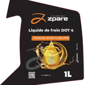 Liquide de frein DOT 4, interchangeable avec DOT 3 1L