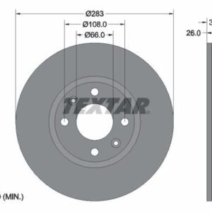Jeu de 2 Disques de frein