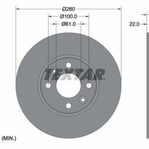 Jeu de 2 Disques de frein