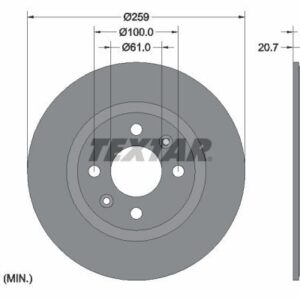 Jeu de 2 Disques de frein