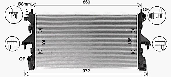Radiateur, refroidissement du moteur