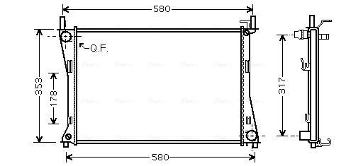 Radiateur, refroidissement du moteur