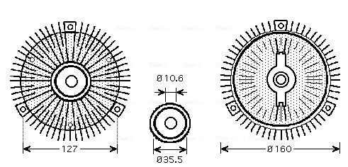 Embrayage, ventilateur de radiateur