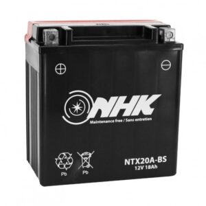 Batterie 12V 18Ah Ytx20A-Bs Nhk Sans Entretien Livree Avec Pack Acide (Peugeot 400 Metropolis) (Qualité Premium)