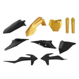 Carenage moto MX Ktm 125, 250 sx, 250, 450 sx-f, 250 xc, 250, 450 xc-f 2019 noir/or -Polisport-