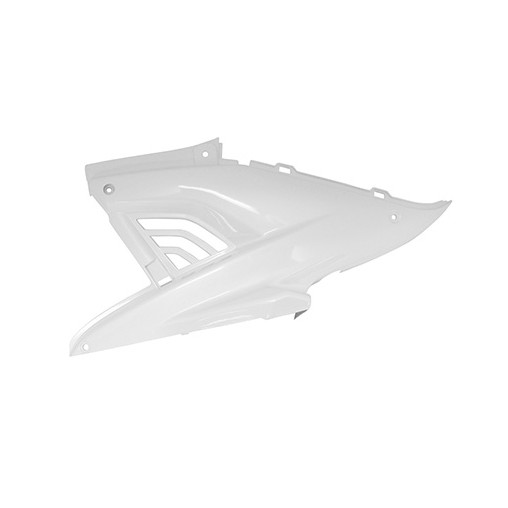 Carénage/capot moteur adapt - Mbk 50 Nitro 1997 à 2012 / Yamaha 50 Aerox 1997 à 2012 - Blanc brillant - Gauche