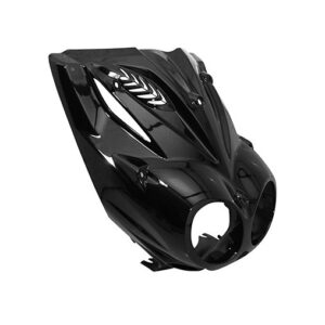 CARENAGE/TABLIER AV ADAPT - MBK 50 STUNT / YAMAHA 50 SLIDER - NOIR BRILLANT (FACE PARTIE OPTIQUE) (OEM : 3C7F835G02PC)