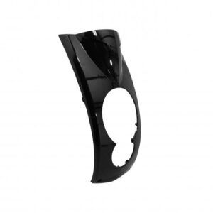 CARENAGE/TABLIER AV ADAPT - PEUGEOT 50 LUDIX - NOIR BRILLANT (POUR COMPTEUR TRIANGULAIRE)