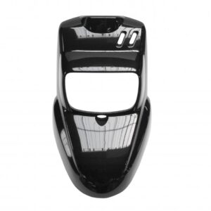 Carénage/tablier face av adapt - Mbk 50 Booster 2004 à 2016 / Yamaha 50 Bws - Noir brillant