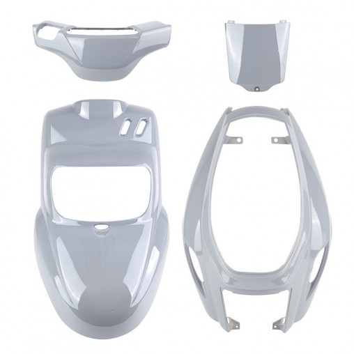 Carrosserie/carénage 4 pièces adapt - MBK 50 Booster / Yamaha Bws - 2004 à 2016 - Gris nardo