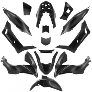 Carrosserie/carenage adapt - Honda 125 Pcx - 2021 à 2023 - Noir Mat (kit 14 pieces)