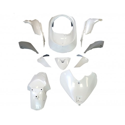 CARROSSERIE/CARENAGE ADAPT - HONDA 125 SH - 2009-2012 BLANC (10 PIECES)