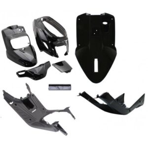Carrosserie/carénage adapt - Mbk Booster / Yamaha Bws - 2004 à 2016 Noir mat