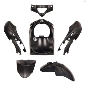 CARROSSERIE/CARENAGE ADAPT - PIAGGIO 50, 125 LIBERTY - 2015 à 2023 (6 PIECES) NOIR MAT