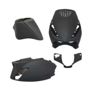 Carrosserie/carénage adapt - Piaggio 50 Zip - 4 pièces - Noir Mat