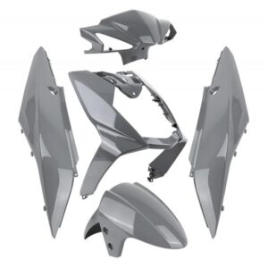 CARROSSERIE/CARENAGE ADAPT - SYM 50 ORBIT 3 - GRIS BRILLANT (KIT 5 PIECES)