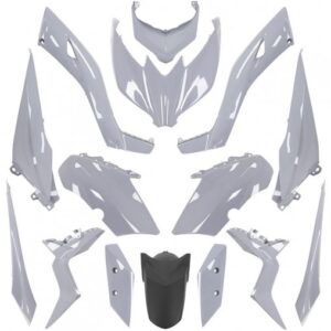 Carrosserie/carénage adapt - Yamaha 125, 300, 400 xmax 2018 à 2022 - Gris nardo (kit 15 pieces)