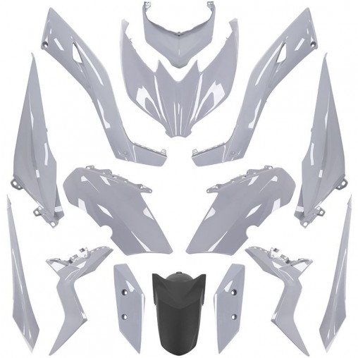 Carrosserie/carénage adapt - Yamaha 125, 300, 400 xmax 2018 à 2022 - Gris nardo (kit 15 pieces)