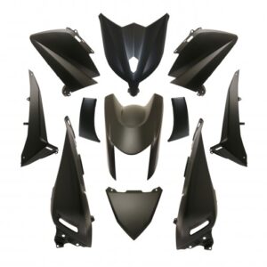 Carrosserie/carénage adapt - Yamaha 530 Tmax - 2012 à 2014 - Noir mat (kit 11 pieces)
