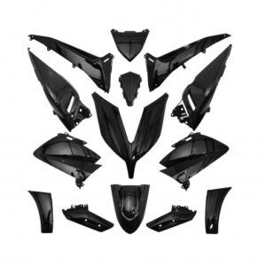 Carrosserie/carénage adapt - Yamaha 530 Tmax 2015 à 2016 - Noir brillant (kit 14 pieces)