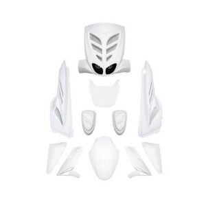 Carrosserie/carénage BCD - Mbk 50 Stunt / Yamaha 50 Slider - Blanc (7 pieces)