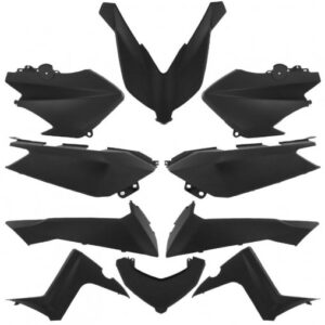 Carrosserie/carénage - Yamaha 125, 250, 400 Xmax - 2014 à 2017 (10 pièces) Noir mat