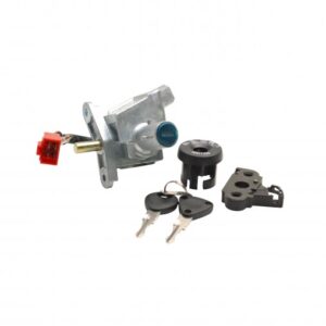 Contacteur a clé scoot adaptable - Mbk 50 ovetto 2003 à 2007 / Yamaha 50 neos 2003 à 2007 (5 fils) (avec serrure de selle)