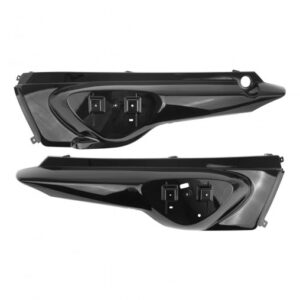 COQUE ARRIERE DROIT + GAUCHE ADAPT - YAMAHA STUNT / SLIDER 2000-2016 NOIR BRILLANT (OEM : 5JHF173100PX + 5JHF174101PX)