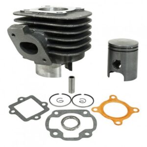Cylindre adapt - Cpi 50 E3 2T / Keeway 50 ry6, Ry8, Matrix, Hurricane 2t (bride échappement 93°) (axe de piston diam 12mm)