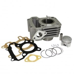Cylindre alu, piston adapt 4T - Peugeot 50 Tweet, Vivacity, Speedfight, Sym Orbit, Fiddle