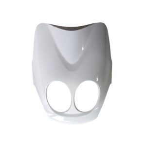 Face avant adapt - Mbk 50 Ovetto / Yamaha 50 Neos - 2008 à 2018 - Blanc brillant (Tablier)