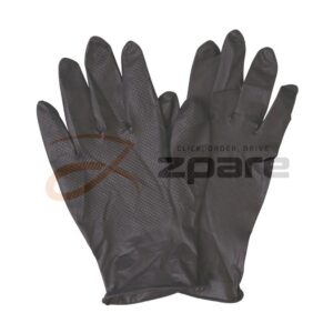 Gants nitrile antidérapant industriel, taille L, Boite de 100