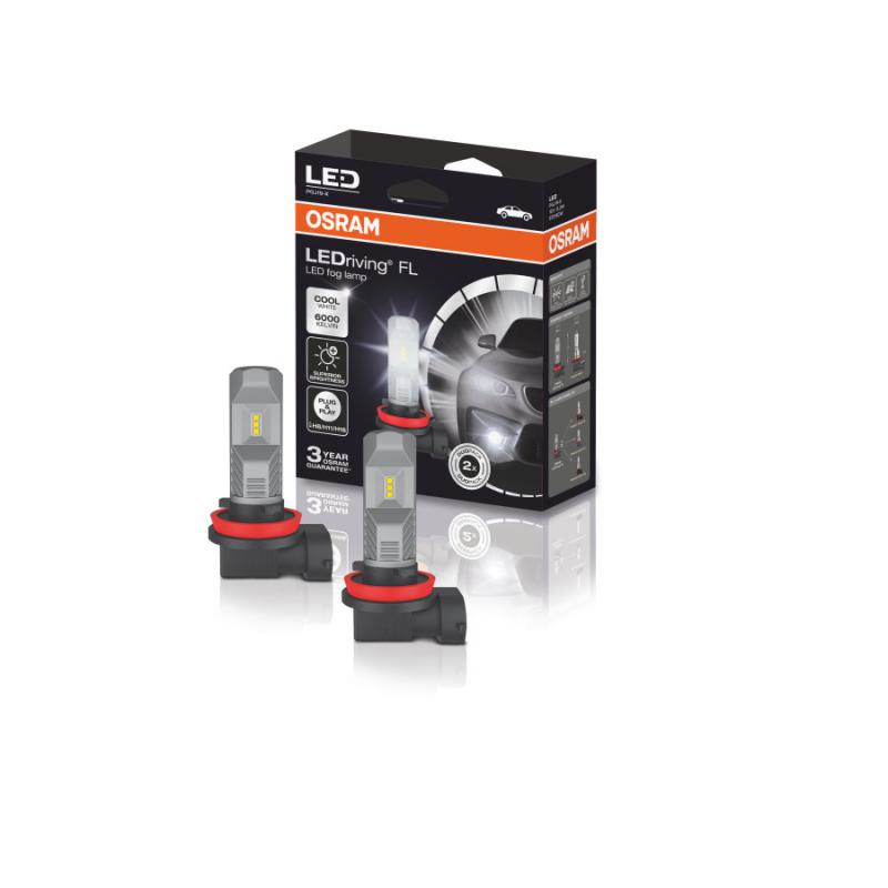 LEDriving® FL (H8/H11/H16) STANDARD COOL WHITE 6000K 12V KIT, Boite de 2