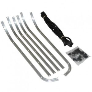 Joint marche pied adapt - Vespa 125 Px noir (Oem : 610231M) (kit 4 joints)