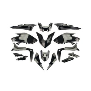 Kit carénage 15 pièces Noir brillant - Yamaha 530 Tmax - 2017 à 2019