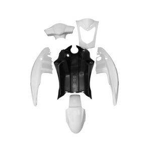 Kit carénage 6 pièces blanc -Kymco 50 et 125 Agility biplace