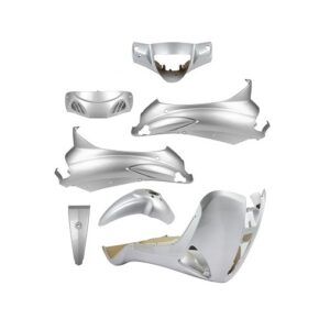 Kit carénage 7 pièces gris - Piaggio 50, 125, 150, 200 Liberty 2004 à 2014