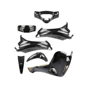Kit carénage 7 pièces noir - Piaggio 50, 125, 150, 200 Liberty 2004 à 2014