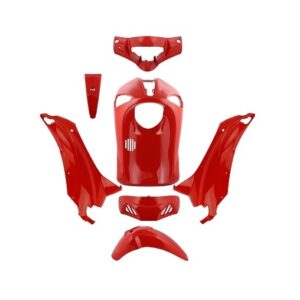 Kit carénage 7 pièces rouge - Piaggio 50, 125, 150, 200 Liberty 2004 à 2014