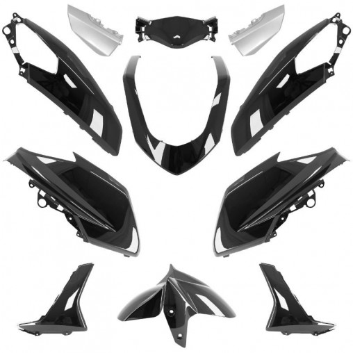 Kit Carrosserie Noir Brillant Adaptable - Yamaha 125 N-Max - De 2015 à 2020