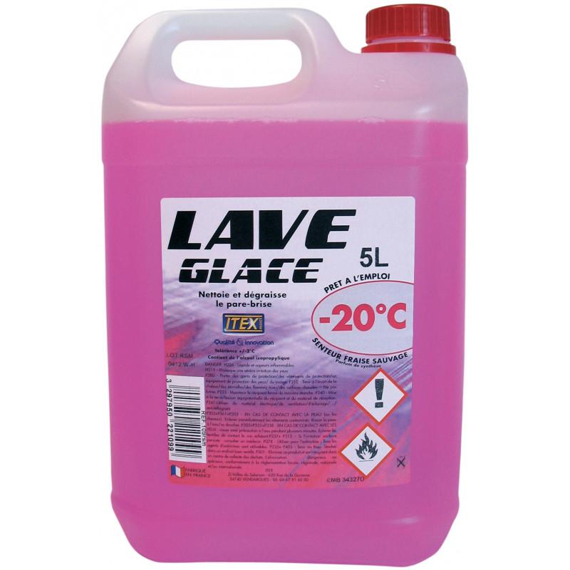 Lave glace HIVER -20°C 5L Rose Parfum Fraise