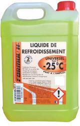 Liquide de refroidissement / Antigel UNIVERSEL JAUNE -25°C 5L