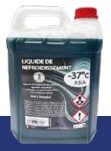 Liquide de Refroidissement / Antigel ASIATIQUE -37°C 5L