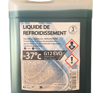 Liquide de Refroidissement / Antigel G12 EVO -37°C 5L