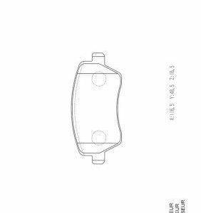 Kit de plaquettes de frein, frein à disque