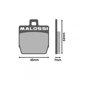 Plaquette de frein Malossi - Mbk Stunt, Slider Av / Nitro Ar, Aérox arrière