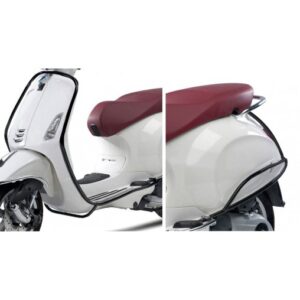 Protection Avant + Arrière - Vespa 50, 125 Primavera, Sprint - Noir Brillant - crash bar
